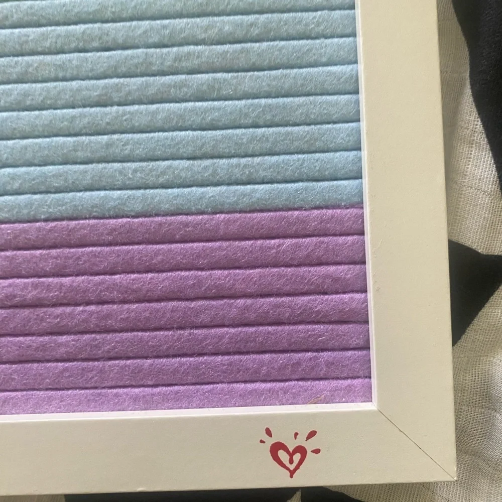 Rainbow Felt Letter Board